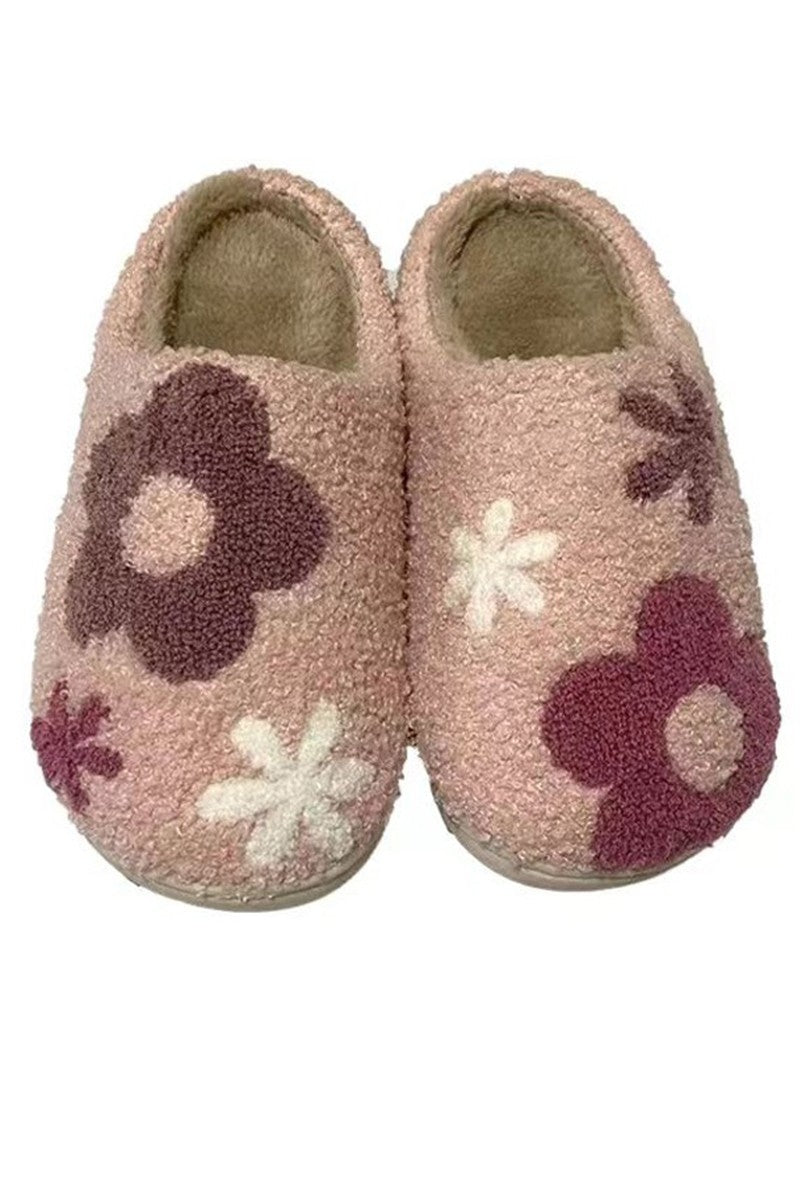 Flower Power Pink Slippers