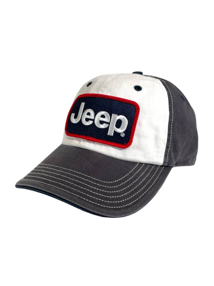 White & Charcoal Jeep Hat