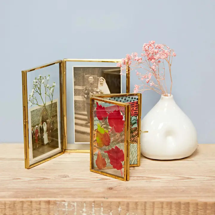 Recycled Metal&Glass Photo Frame