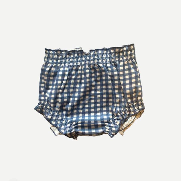 Organic Gingham Baby Bloomers