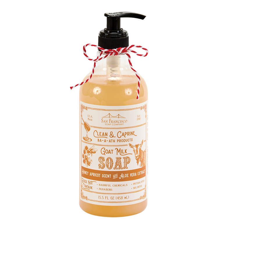 HONEY APRICOT GOAT MILK LIQUID HAND SOAP 15.5oz