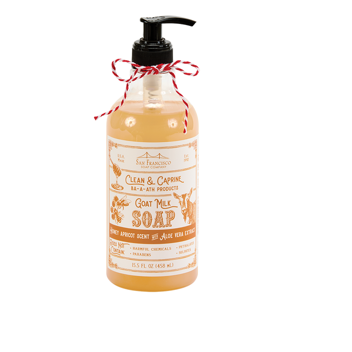 HONEY APRICOT GOAT MILK LIQUID HAND SOAP 15.5oz
