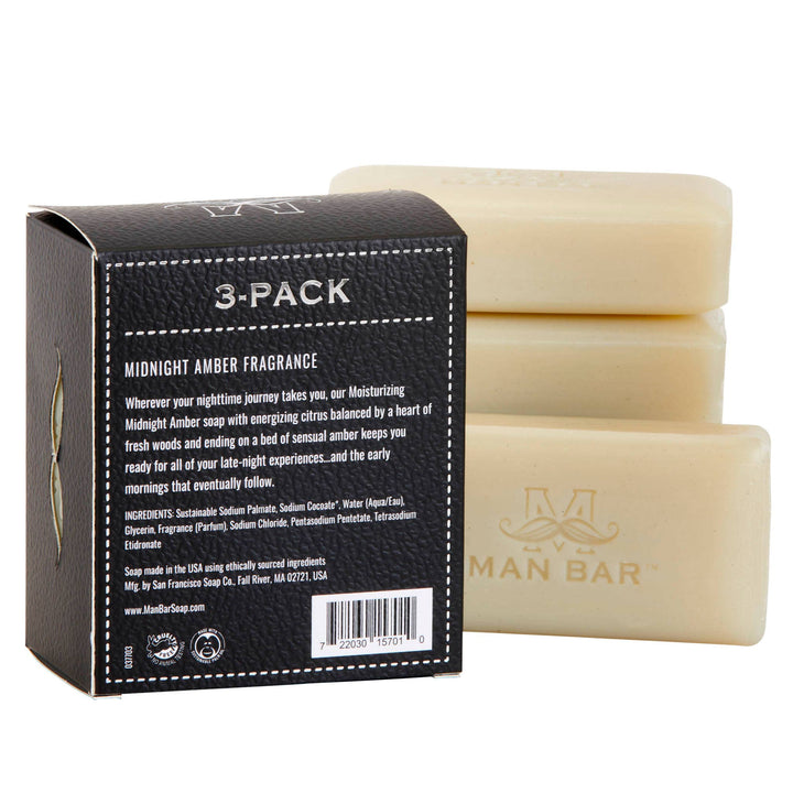 Man Bar Miniature Midnight Amber 3pc Gift Set