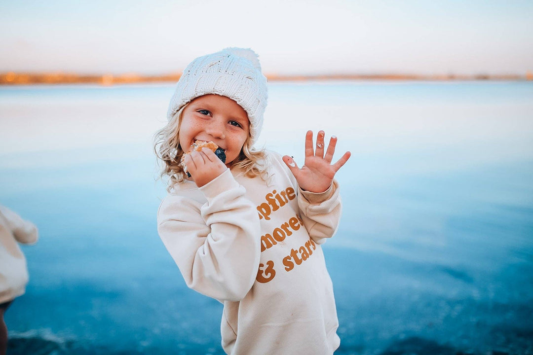 Campfire s'mores & stars Pullover