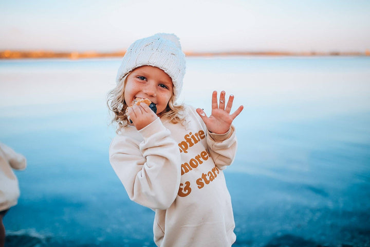 Campfire s'mores & stars Pullover