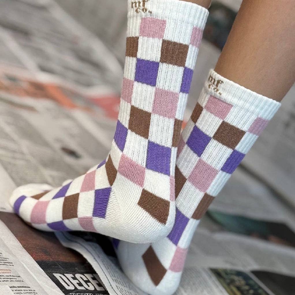 PASTEL CHECKERED SOCKS TODDLER