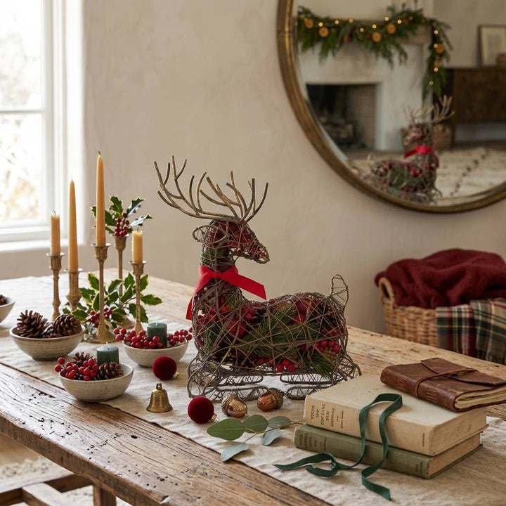 Sitting Deer Wire Fragrance Potpourri