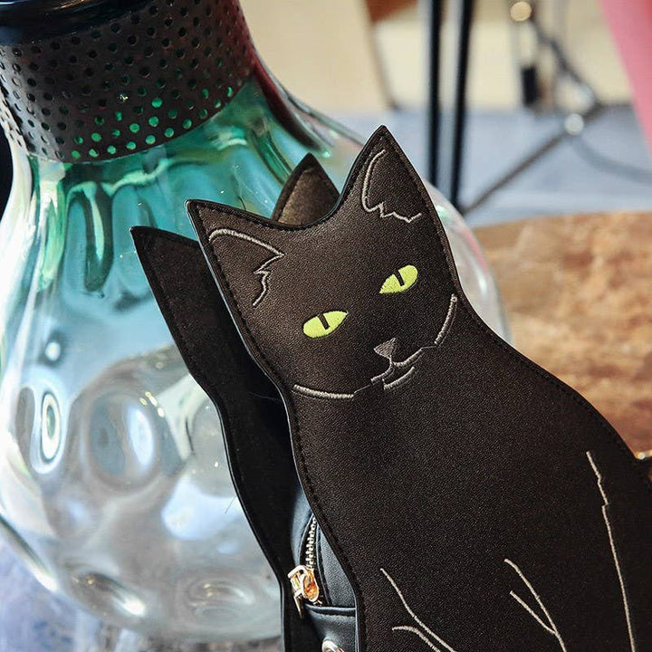 Black Cat Crossbody Bag