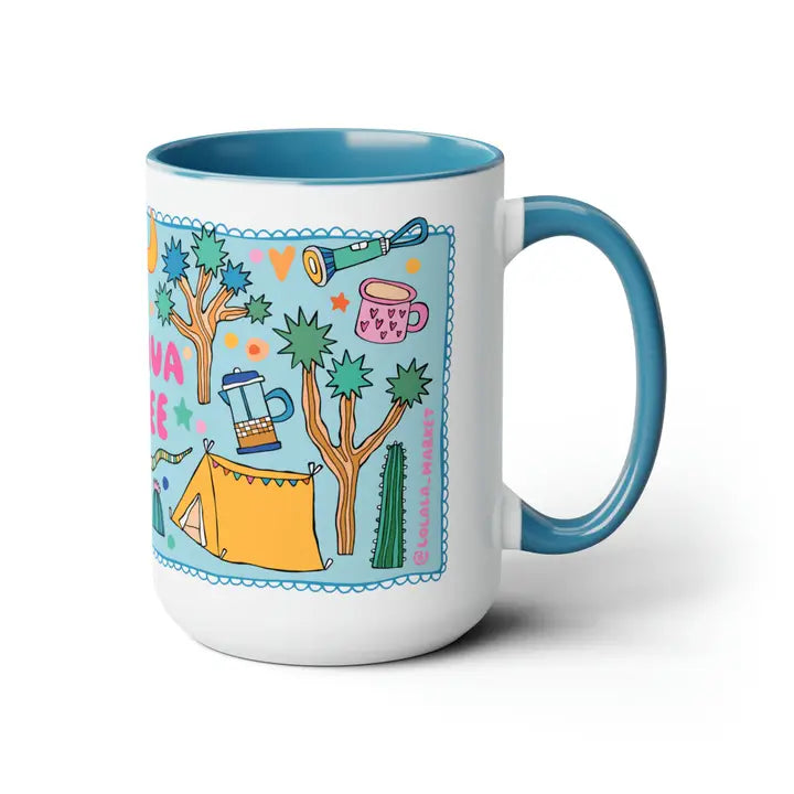 Big Joshua Tree Mug (15oz, Blue)
