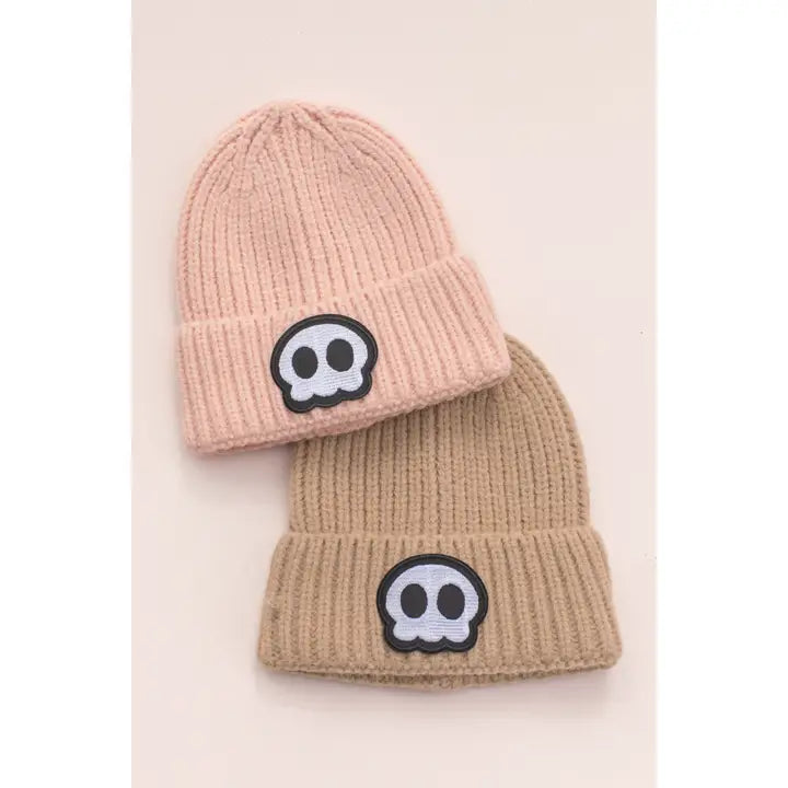 Halloween Kids Skull Knit Beanies