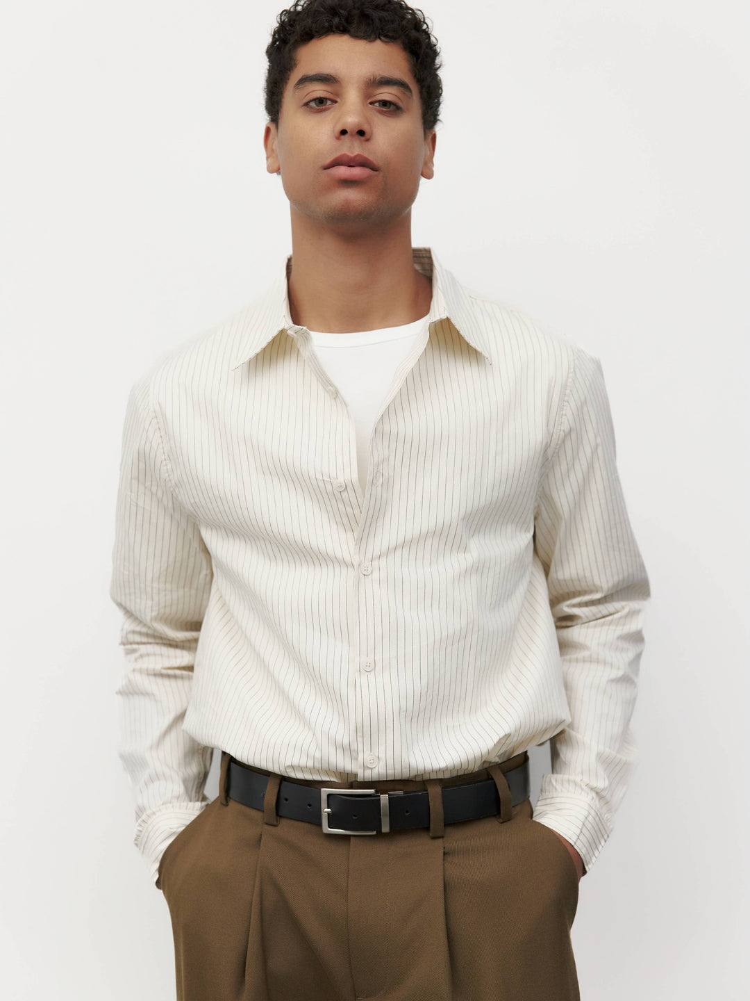 Men's Pinstripe Button-Down