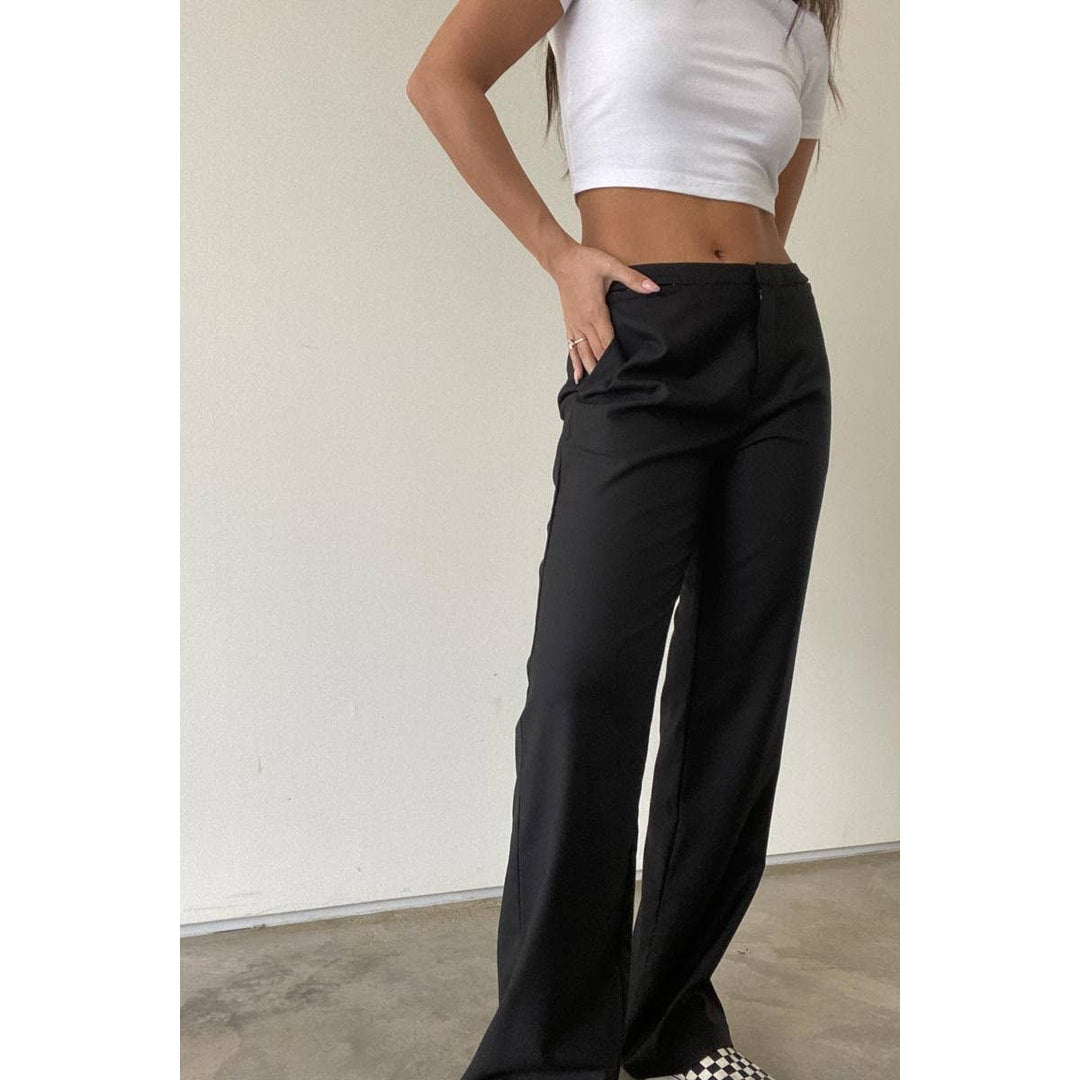 HOOK EYE WAISTBAND TROUSER