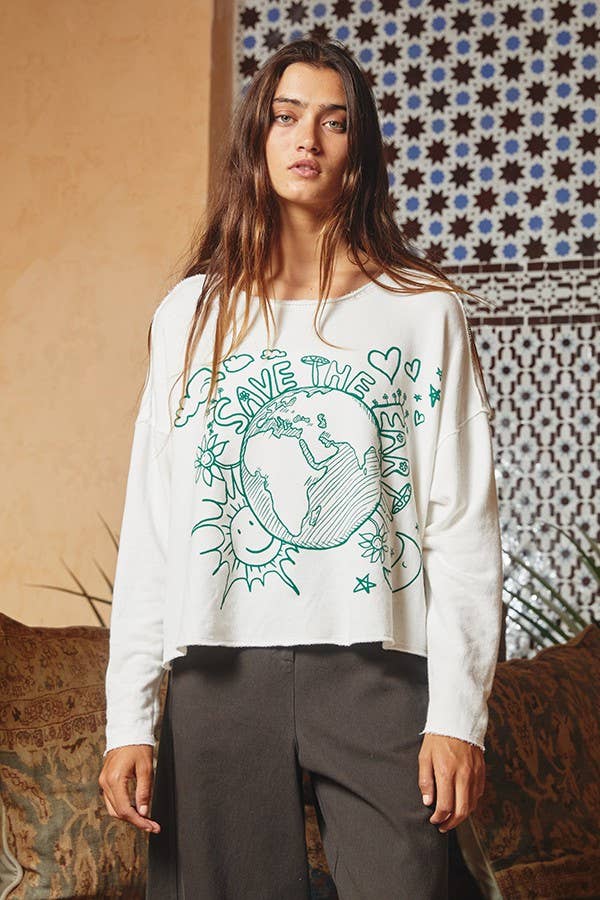 Save The Earth Long Sleeve Top