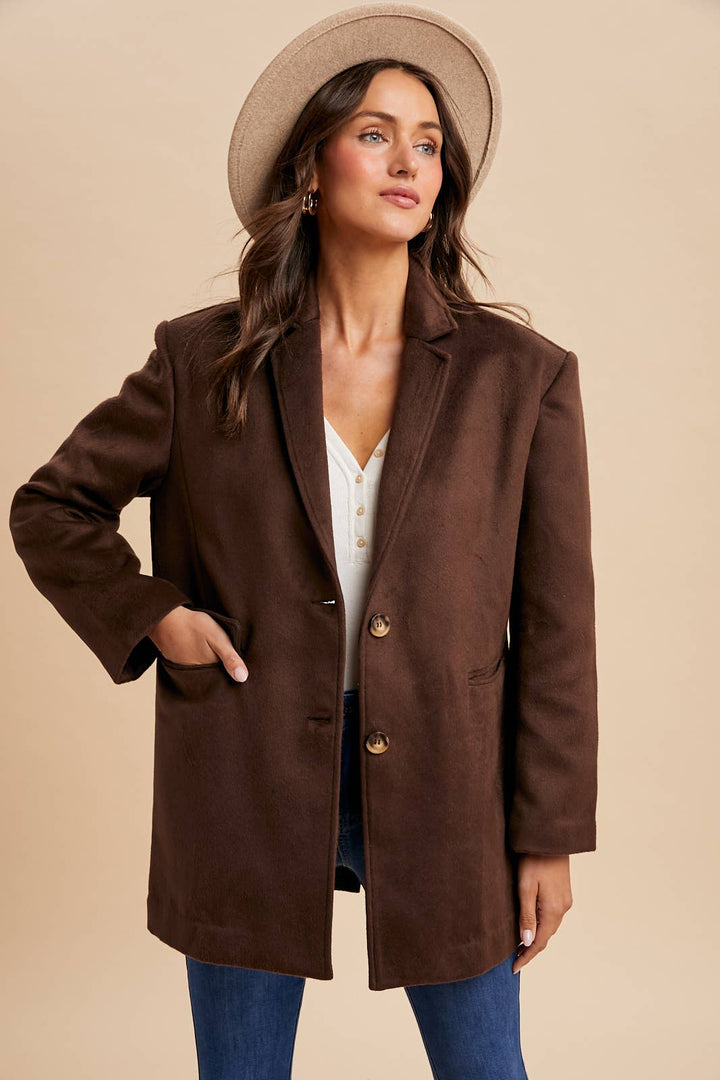 OVERSIZED LONGLINE BLAZER
