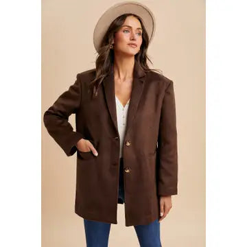 OVERSIZED LONGLINE BLAZER