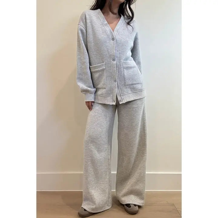 Sweatshirt & Wide Leg Joggers SET