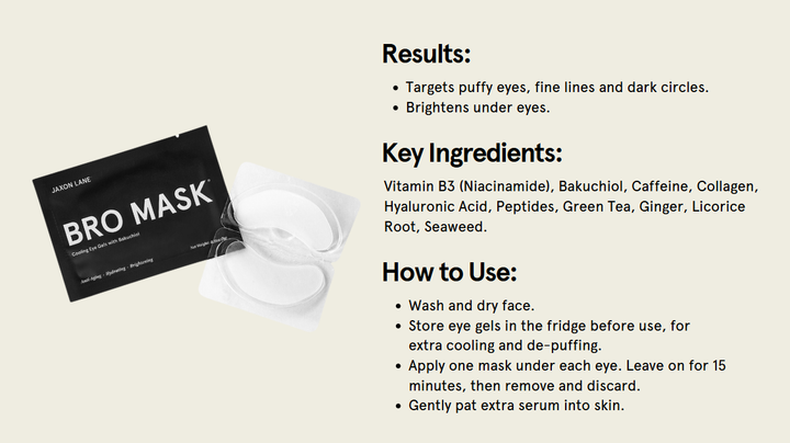 Hydrogel Eye Patches for Men