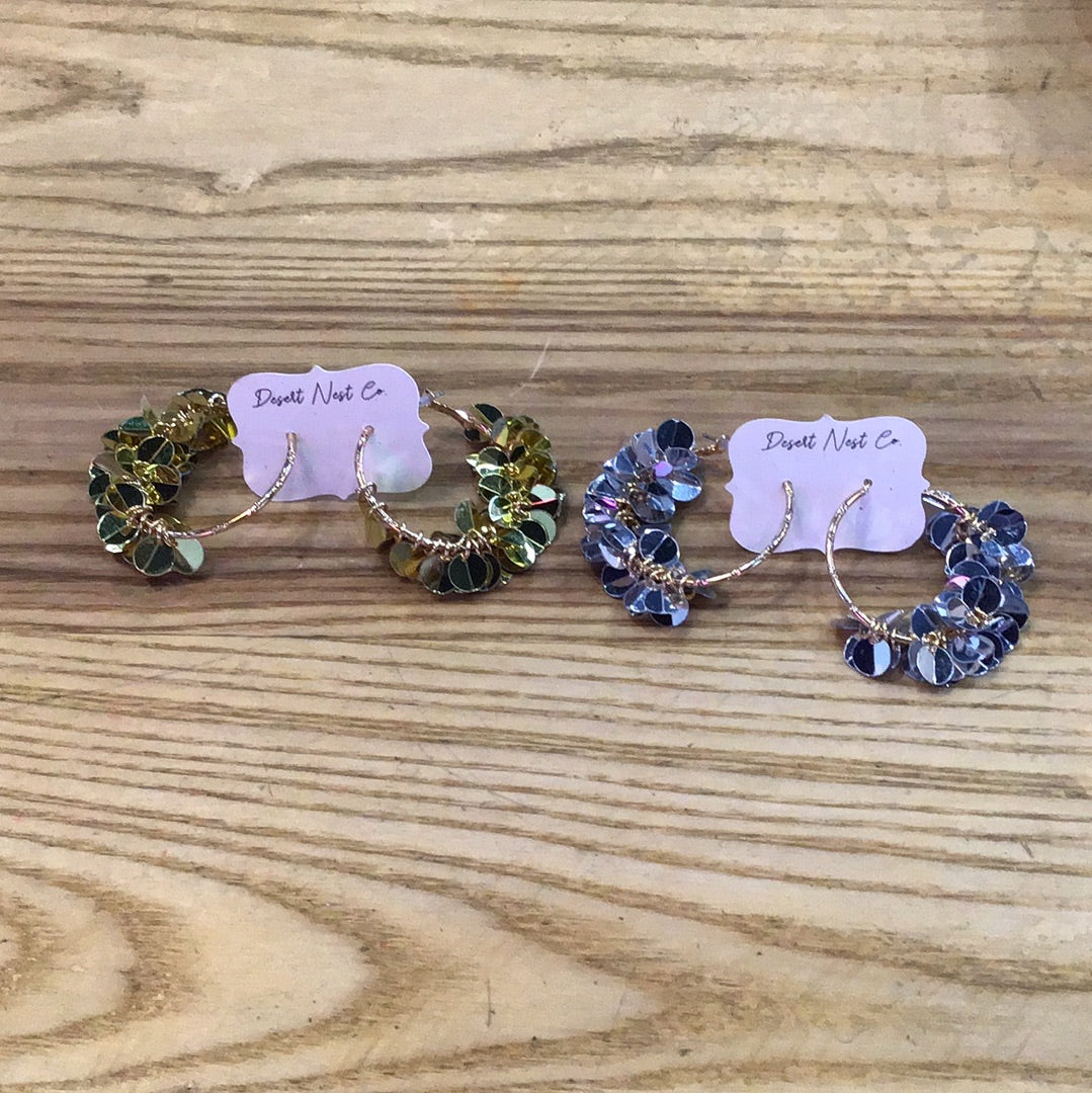 Sequin hoops
