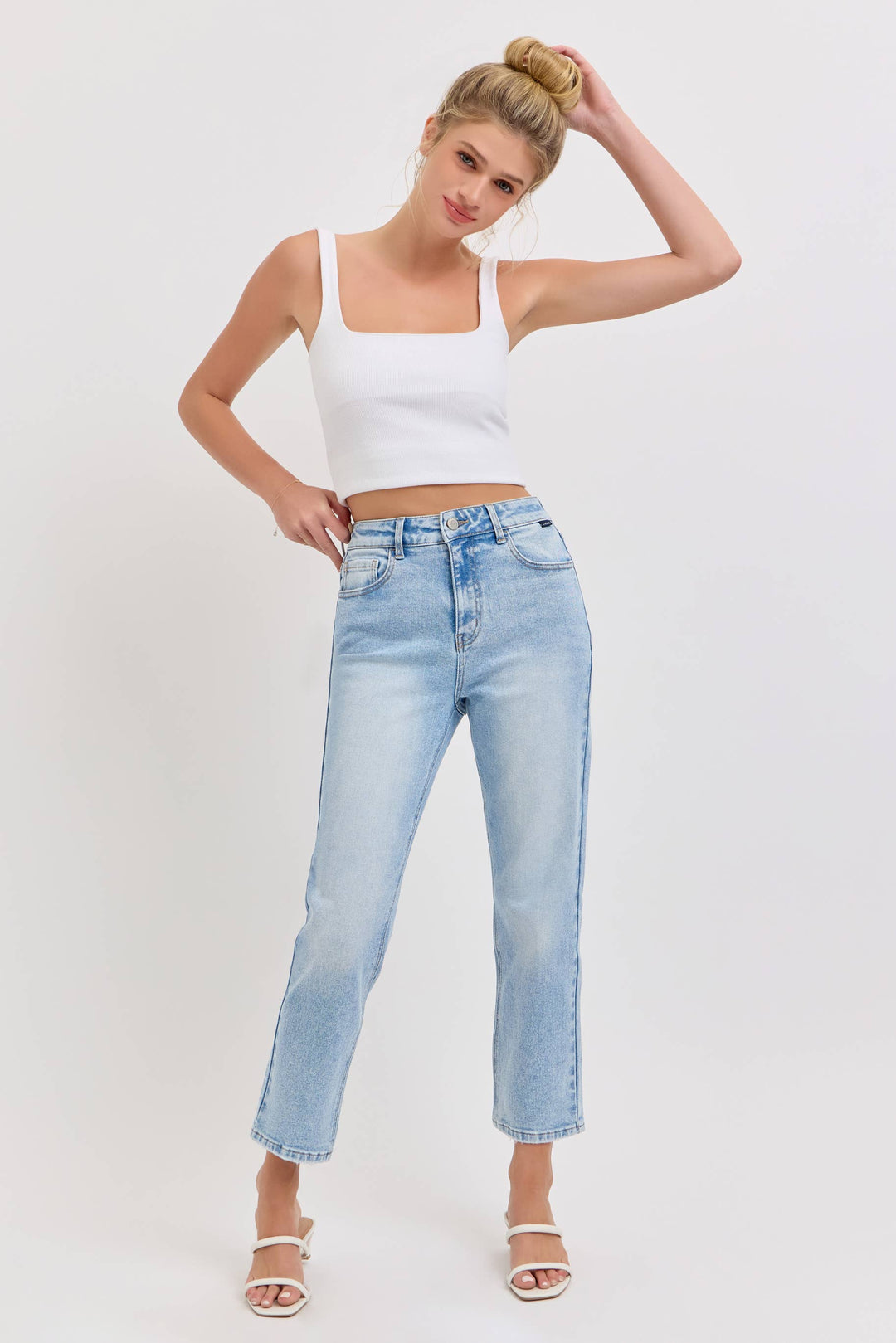 High Rise Crop Jeans