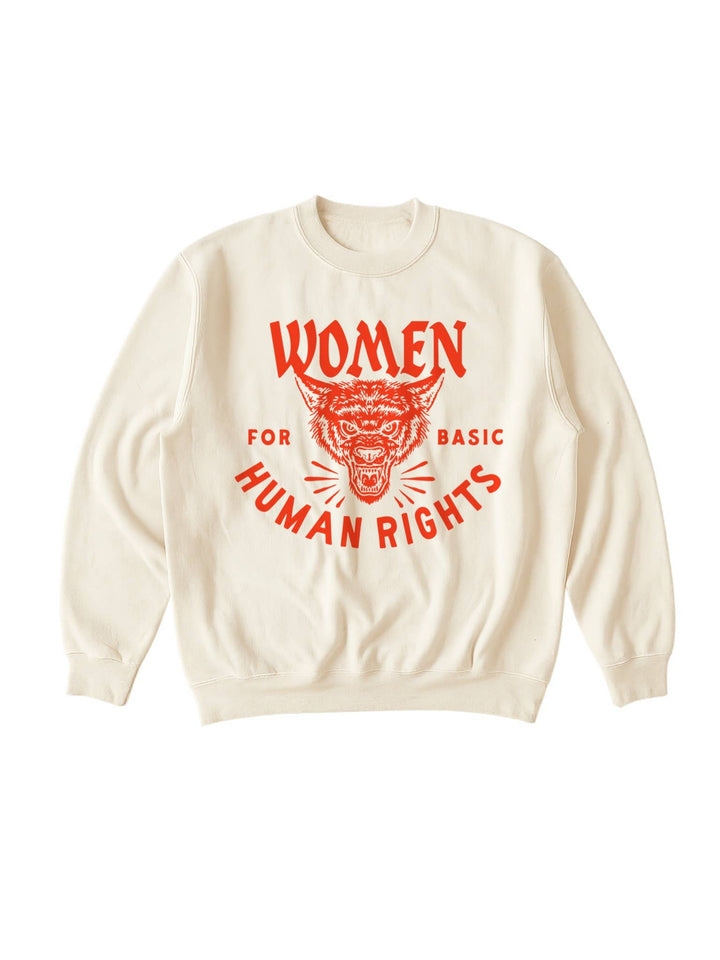 Women for basic human rights Sweatshirt