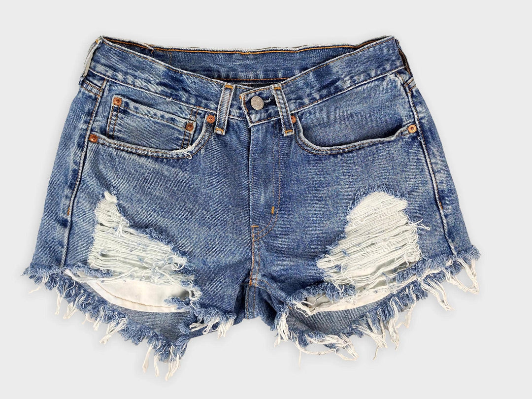 Low-Rise Levi Denim Shorts