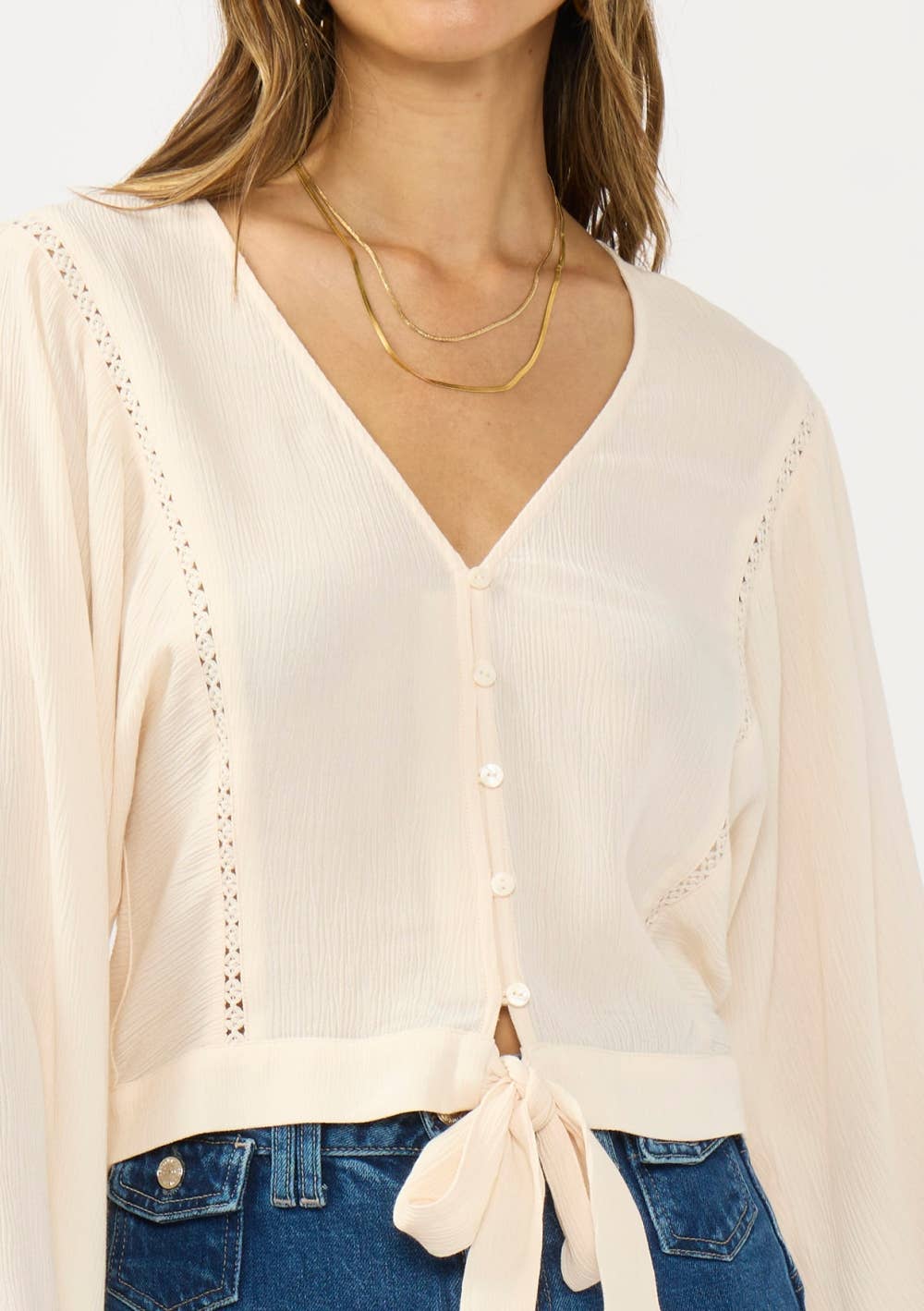 Front Button Down Blouse