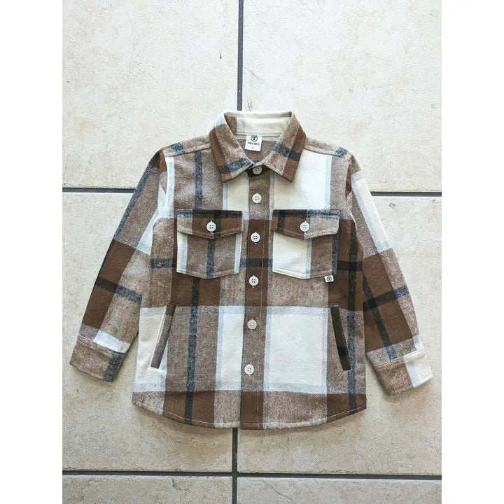 Button Down Flannel Shacket