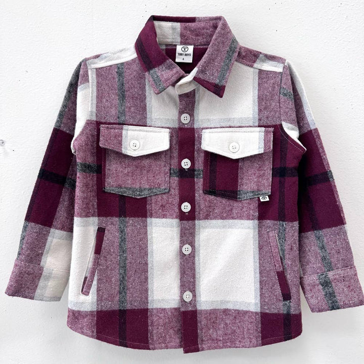 Button Down Flannel Shacket