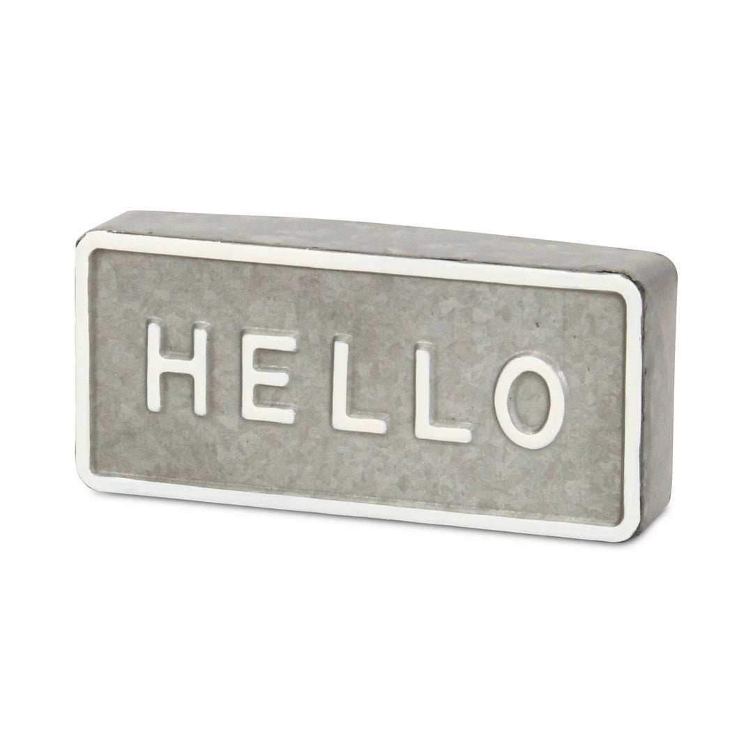 "Hello" Table Sign