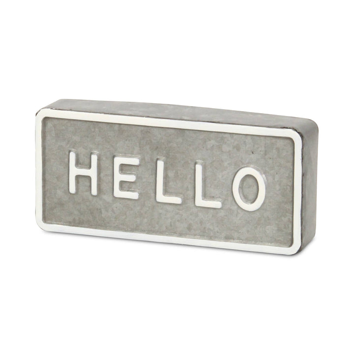 "Hello" Table Sign