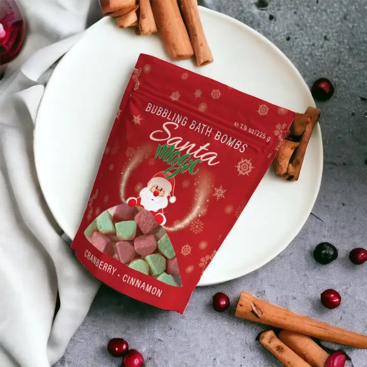 Christmas Bubble Bath Bombs | Santa Magic