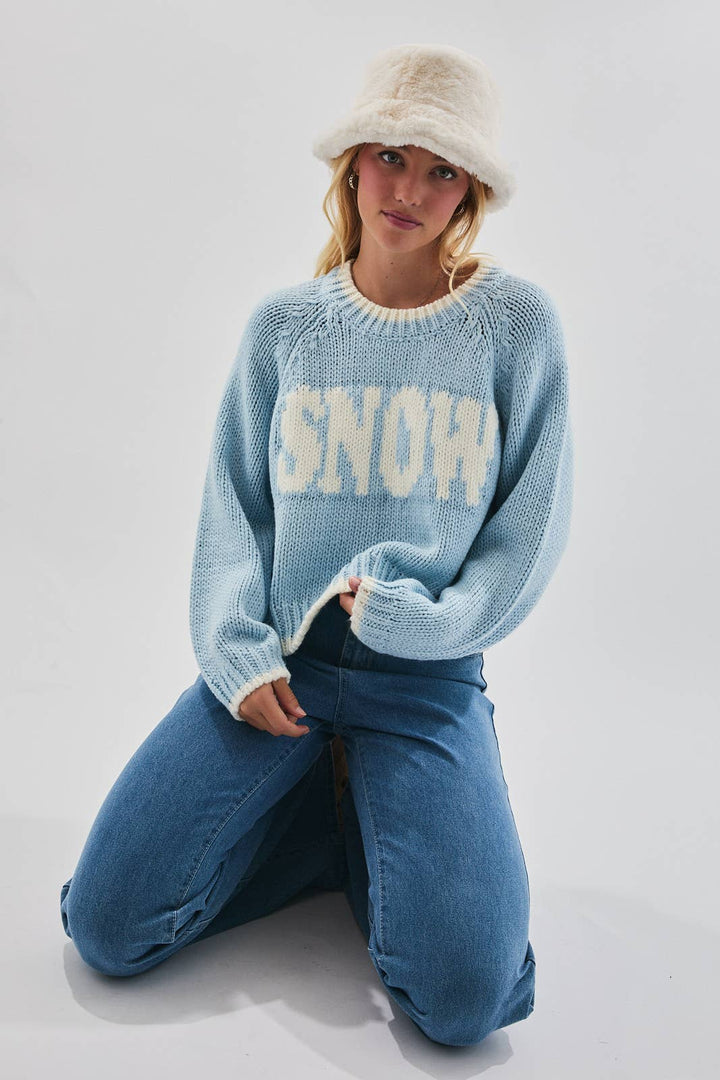 "SNOW" SWEATER