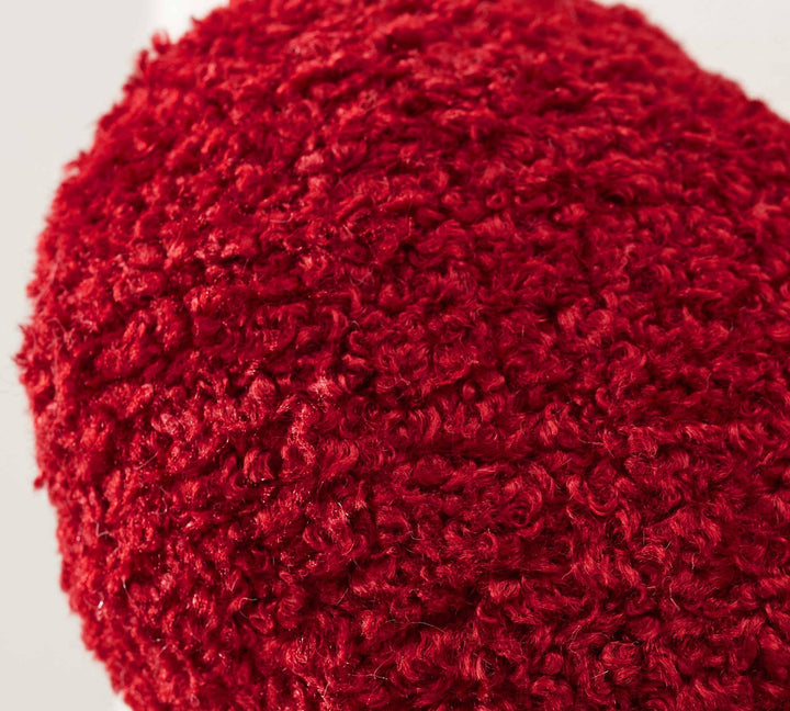 Heart plush throw pillow
