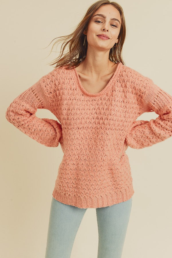 Knitted Boho Sweater