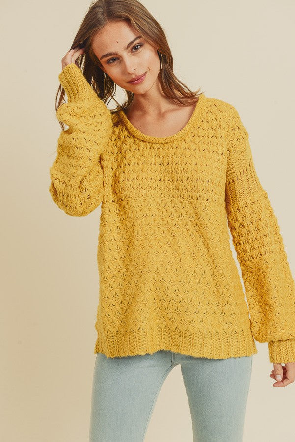 Knitted Boho Sweater