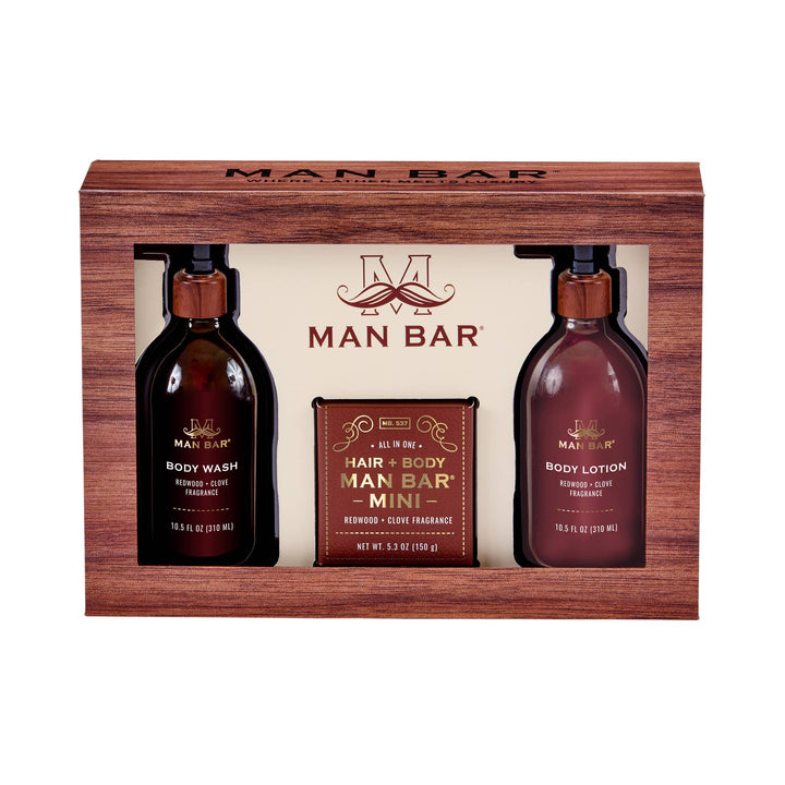 Man Bar Redwood &amp; Clove Gift Set