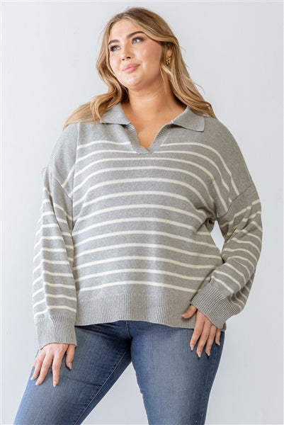 Striped Knit Sweater