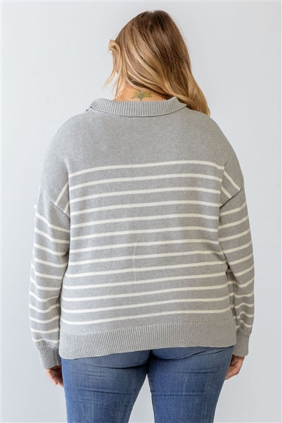 Striped Knit Sweater