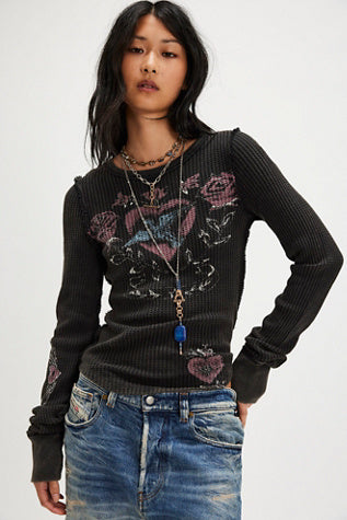 Free People Lucky Locket T shirt