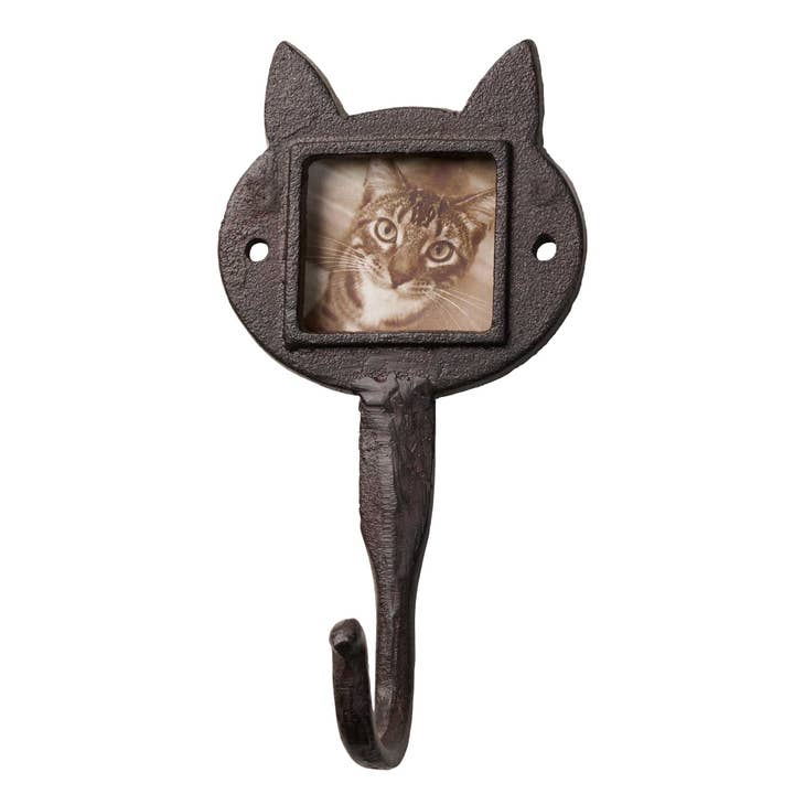 Rustic Iron Hook | Cat Head