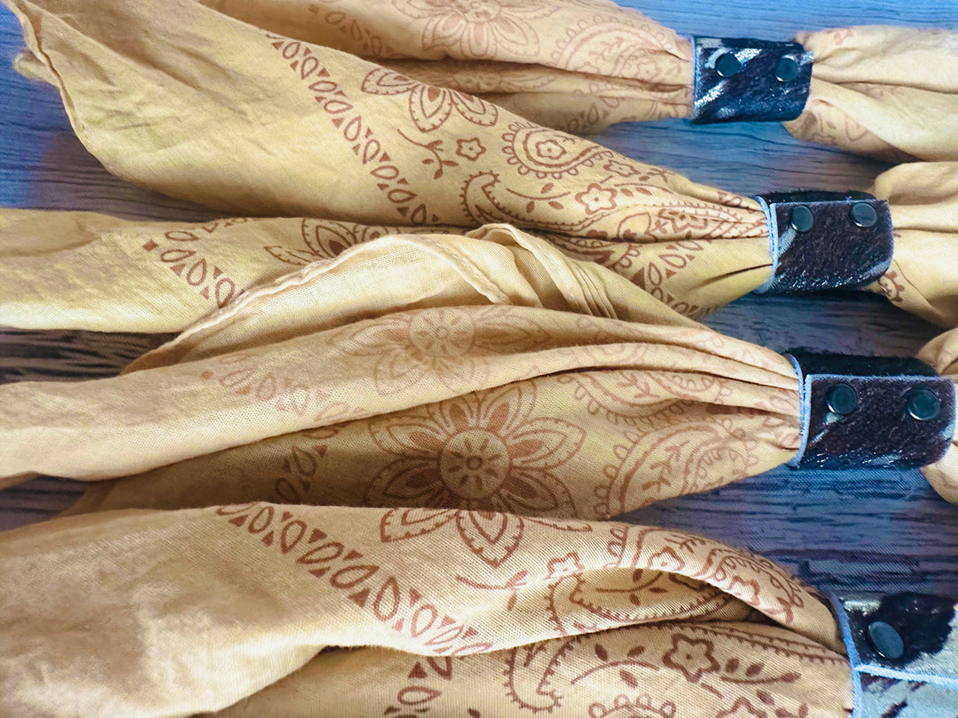 Mustard Hand Dyed Bandanas