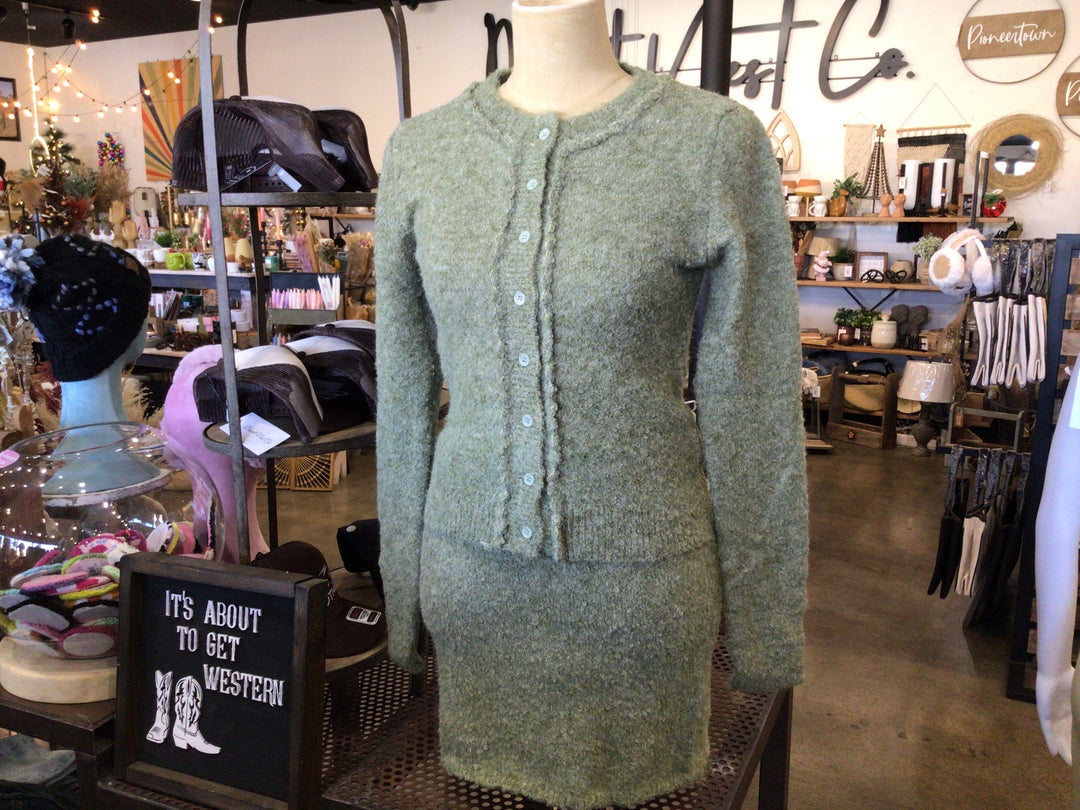 Sweater & Skirt Set