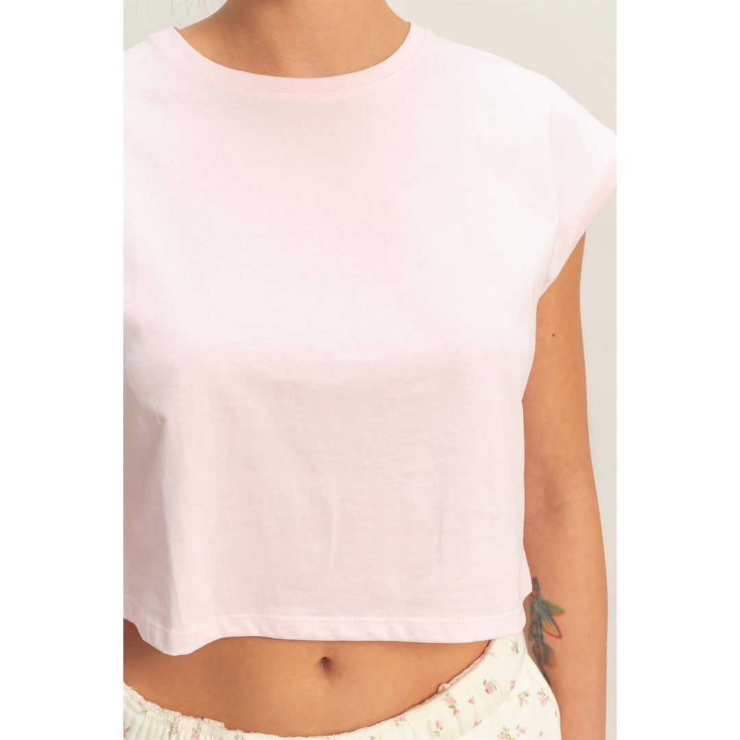Classic Crew Neck Sleeveless Top