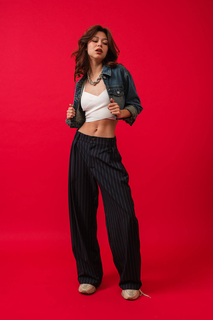 DENIM CROP JACKET