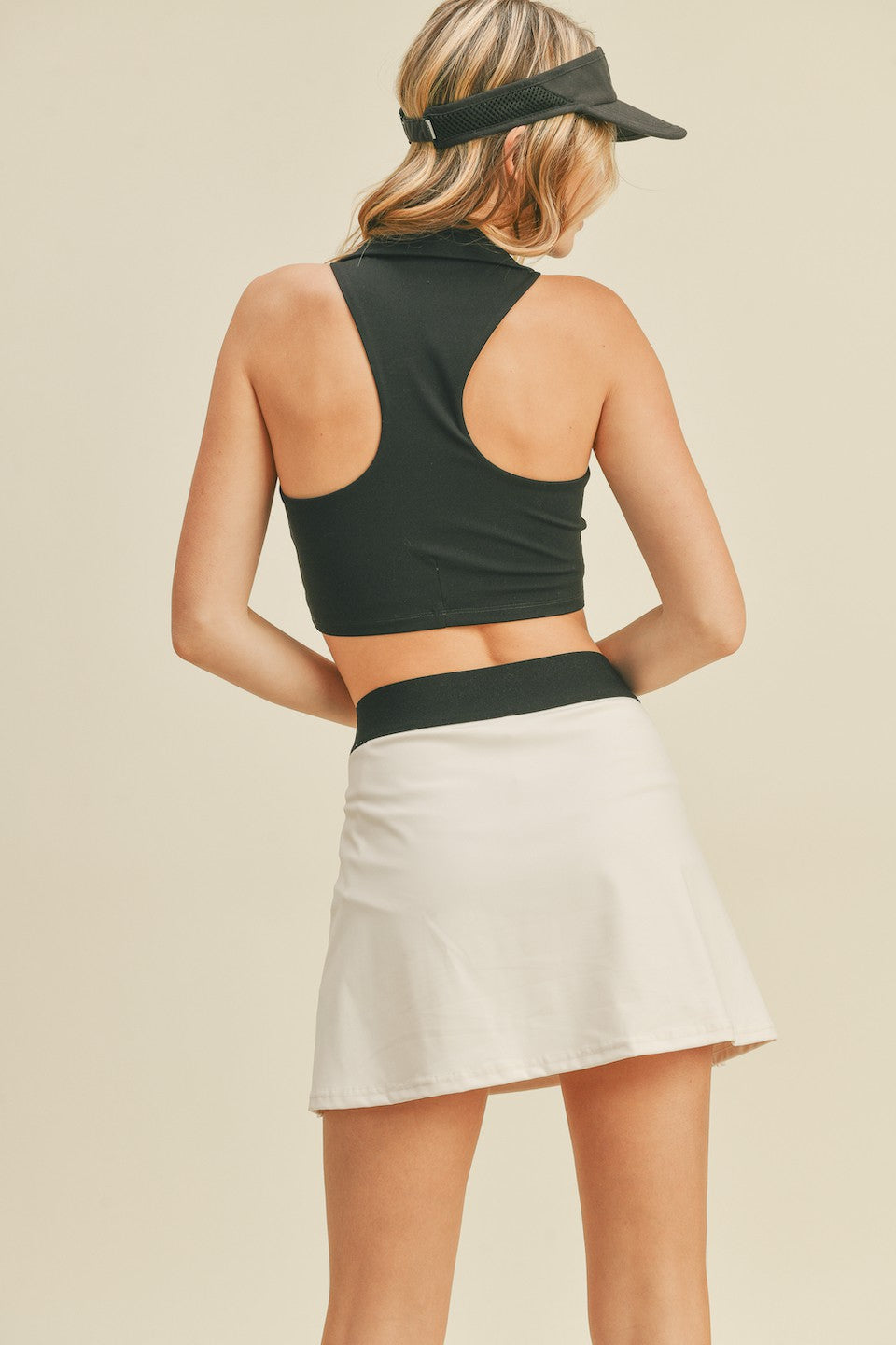 Collar Cropped Tank Top