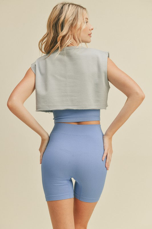 Cut Off Style Cropped Tank Top