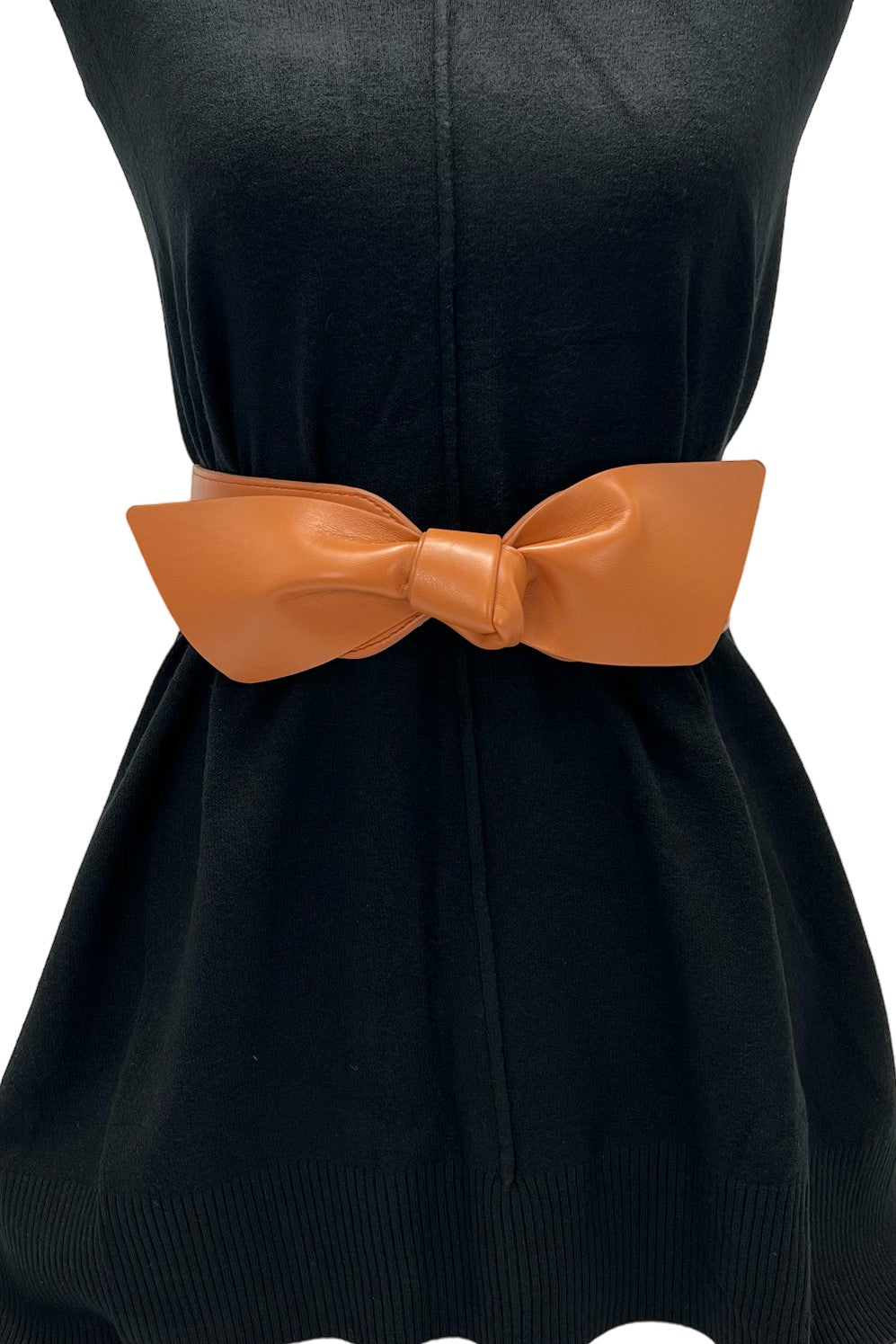 Leather Bow Buckle Belt