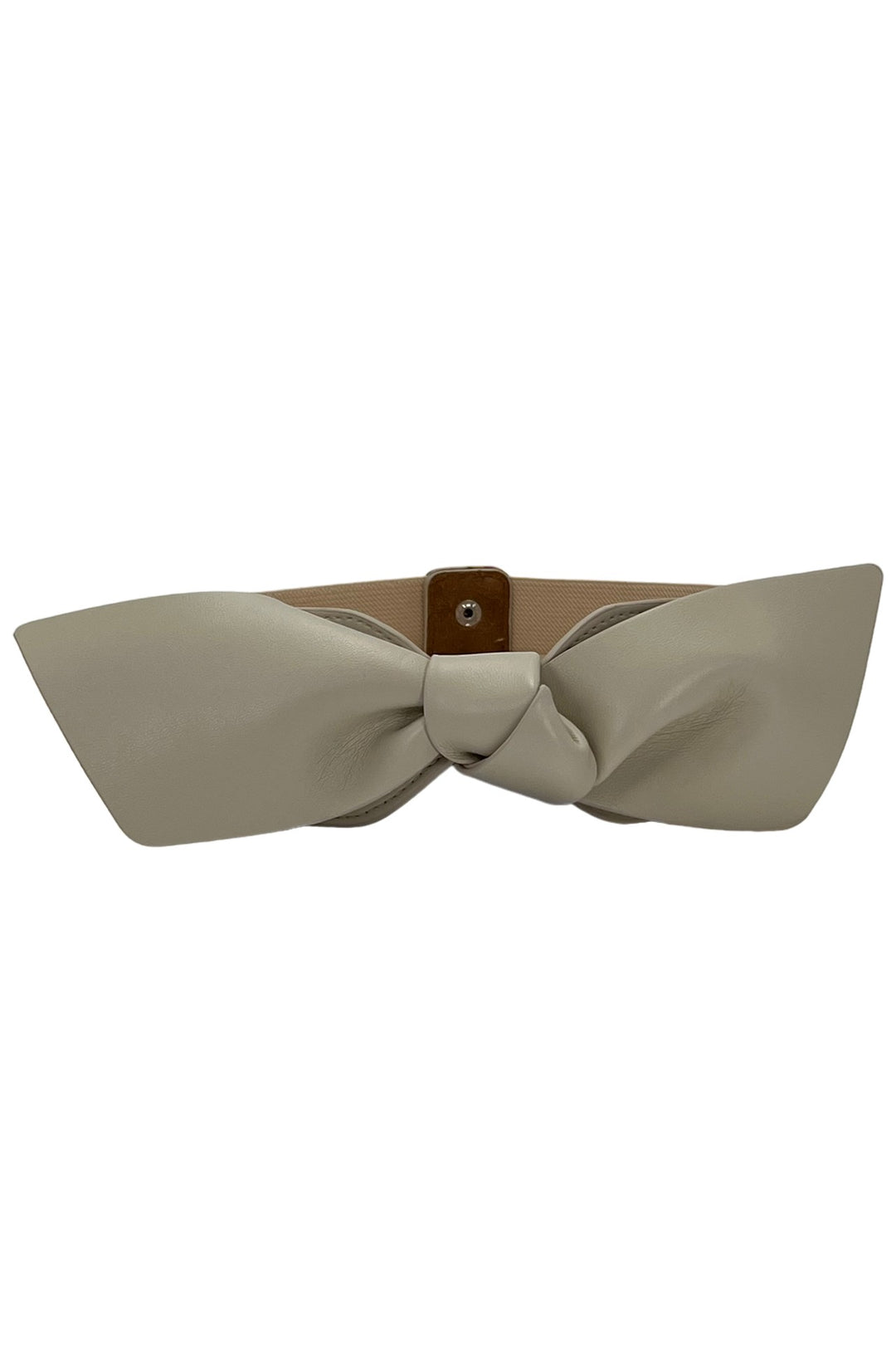 Leather Bow Buckle Belt