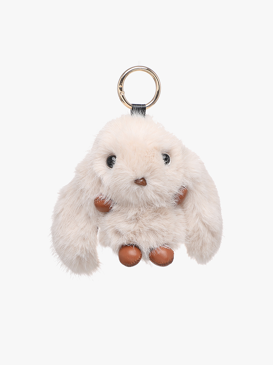 Faux Fur Bunny Bag Charm