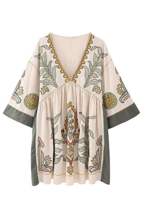 Nina Embroidered Dress